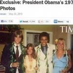Obama come non lo avete mai visto: 17 anni e capellone