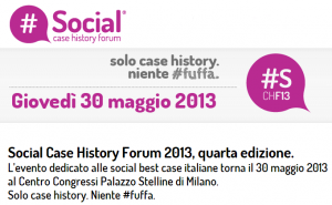 Social Case History Forum 2013, quarta edizione