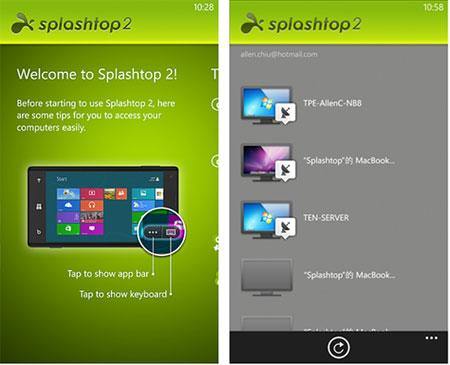 Splashtop 2 Windows Phone 8