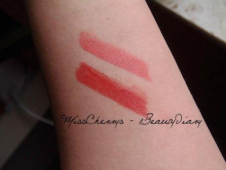 { Lipstick Cien - 06 Neon Coral , 05 Spicy Red }