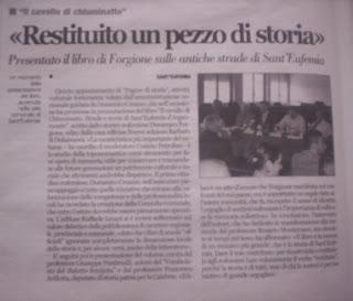 Il cavallo di Chiuminatto su Calabria Ora