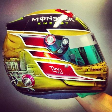 Arai GP-6 L.Hamilton Monaco 2013 by JLF Designs