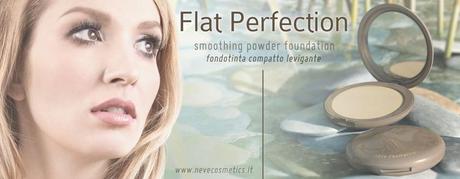 Anteprima e Swatch Flat Perfection Neve Cosmetics