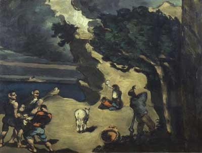 Cezanne, I ladri e l'asino