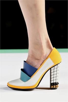 Object of desire: Fendi geometric shoes.