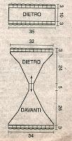 Schemi per il filet: Costume bianco a fascia