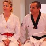 Claudia Gerini cintura nera di taekwondo