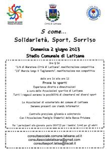 Latisana - Solidarità Sport e Sorriso - 2 giugno 2013