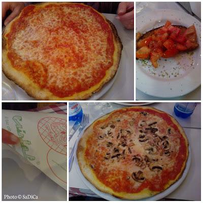 Pizza a Fontana di Trevi a Roma