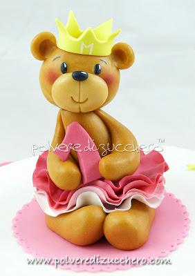 Tutorial cake design orso: orsetta principessa in pasta di zucchero