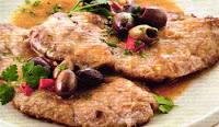 Scaloppine con acciughe e olive