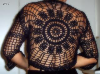 mandala black doily