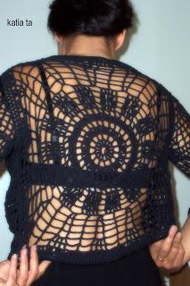 mandala black doily