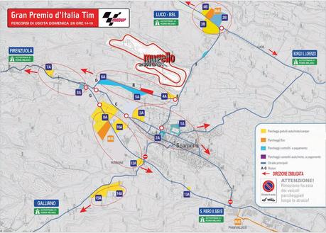 How to reach and where to park at Mugello for MotoGP 2013