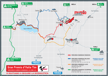 How to reach and where to park at Mugello for MotoGP 2013