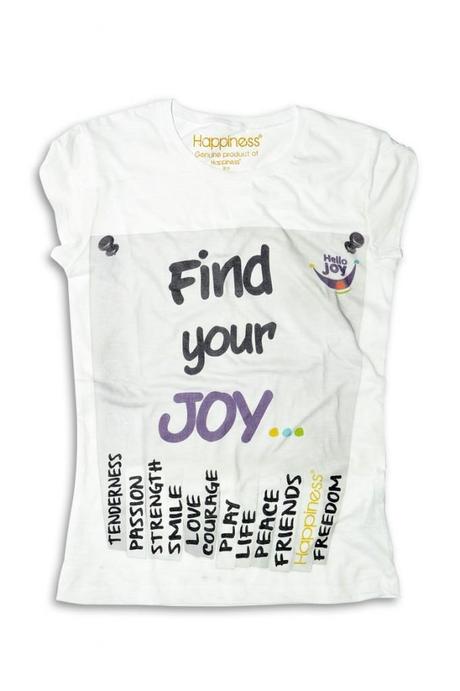 T shirt donna happiness theodora onlus