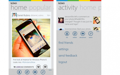 INSTANCE (EX ITSDAGRAM) DISPONIBILE PER WINDOWS PHONE