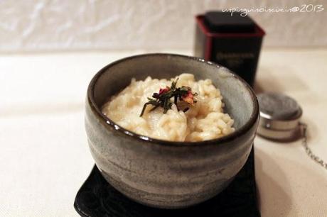 Risotto al the verde aromatizzato al gelsomino