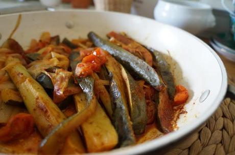 Zucchine e Porri al Curry Garam Masala