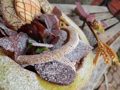 Torta al cioccolato e pistacchi in crosta sablé