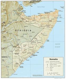 Cartina della Somalia