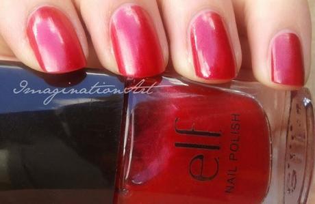 elf red velvet rosso swatches swatch smalto nail polish lacquer unghie