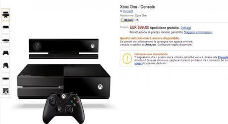 Xbox One arriva su Amazon.it