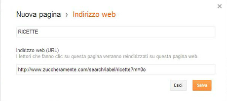 COME AGGIUNGERE LE PAGINE AL BLOG