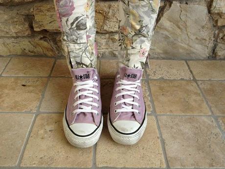 Outfit || Parka and flowers