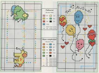 Schema punto croce: Biglietti per ogni occasione