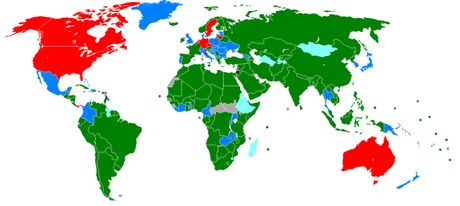 Cronistoria del conflitto israelo-palestinese (parte terza) Voto dell'UNESCO sull'ingresso della Palestina (clicca per ingrandire)
