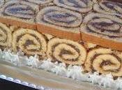 Tronchetto gelato alla pesca cocco.