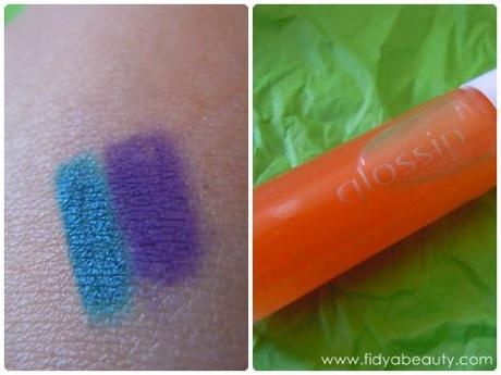 Matite waterproof n. 4 e 6 (€6,50) Gloss roll on n.2 Neon Orange (€7,90)