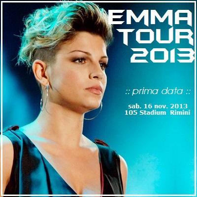 Emma in tour dal 16 novembre con lo Schiena tour 2013.