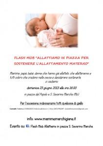 1° FLASH MOB “Allattiamo in piazza”: partecipate tutti per sostenere l’allattamento al seno!