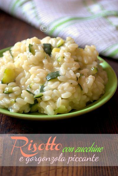 Risotto con zucchine e gorgonzola