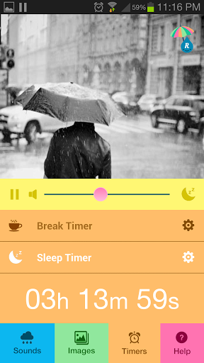  Android app   Raining.fm   Rain Sounds, ascoltiamo i rumori della pioggia per rilassarci