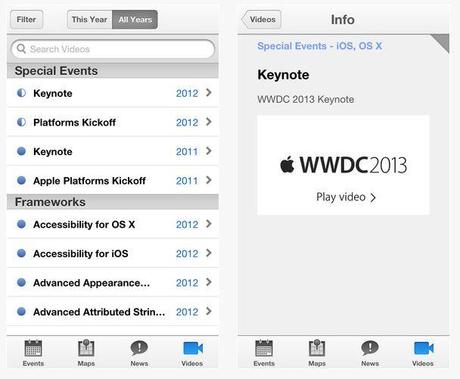 Rilasciata da Apple la app ufficiale del WWDC 2013