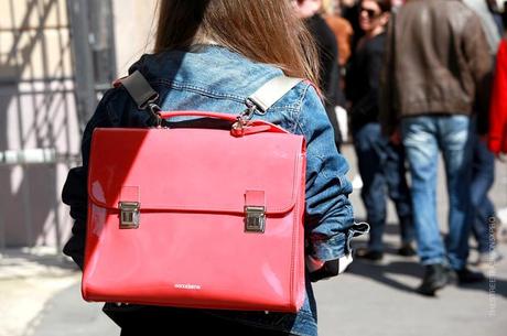 In the Street...Old Satchels...Milan & Paris