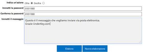 UnderKey22 UnderKey.com: servizio di cifratura online