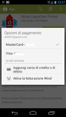 Come acquistare applicazioni su Google Play Store utilizzando il credito telefonico di Wind