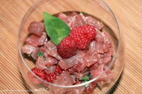 Tartare di tonno con lamponi...reloaded