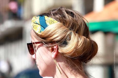 In the Street...Handkerchief Hair, Milan