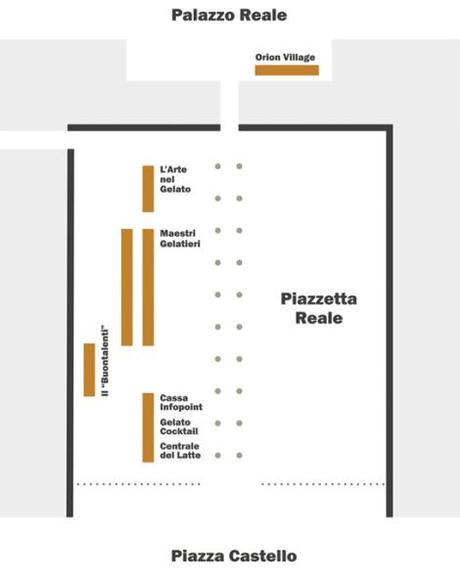 piazzetta reale mappa stand