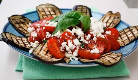 Melanzane grigliate con pomodorini e feta greca !