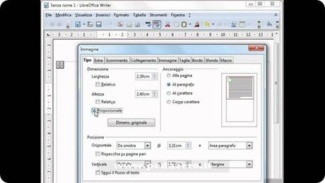 libre office writer inserire immagini