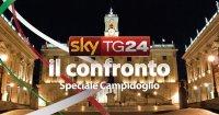 Domani dal Campidoglio su SkyTg24 la sfida finale Alemanno - Marino