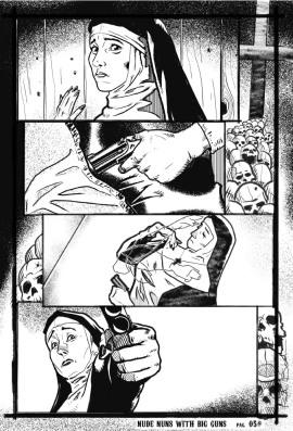 Nude Nuns with Big Guns #1, pg. 5