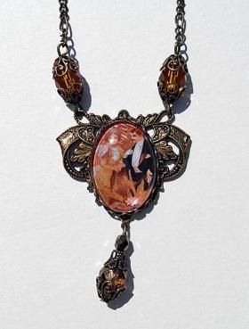 Victorian couple necklace