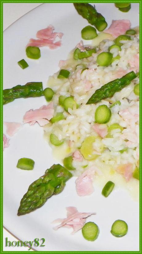 RISOTTO ASPARAGI E PROSCIUTTO COTTO